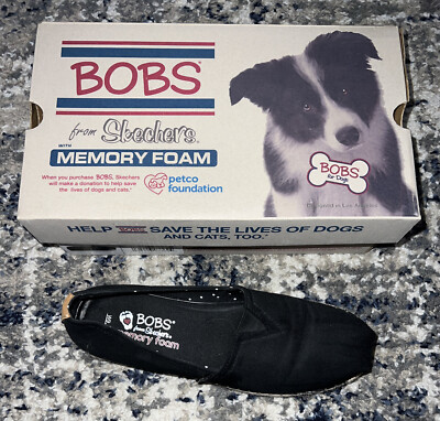 Bob's from Skechers  Memory Foam Black Slip On Shoes Size 9.5
