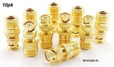10-pk N Female Jack to BNC Male Plug Coaxial Adapter, CablesOnline RF-N122G-10
