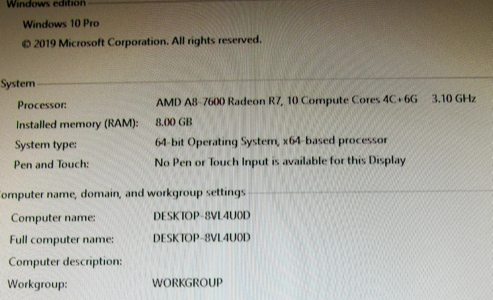 Dell Vostro 3905 Foto 2 de 4