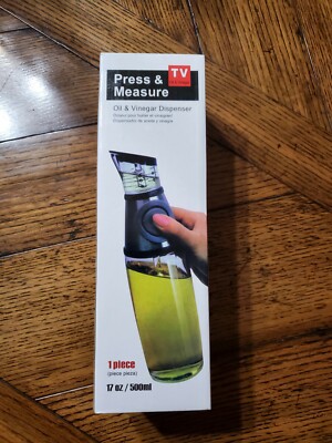 Press And Measure Oil And Vinegar Dispenser 17oz/500ML  