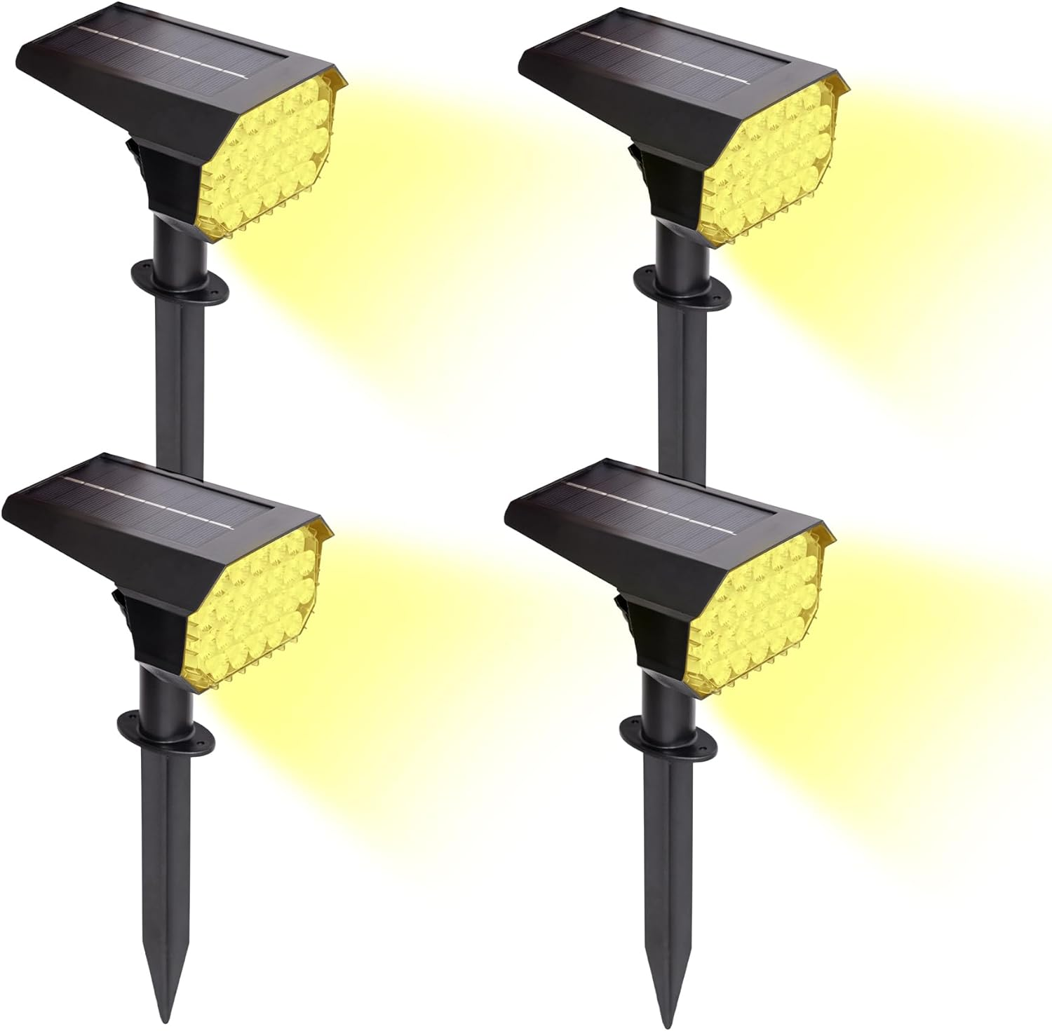 Focos solares para paisaje exterior - | Impermeable IP68 | Fácil instalación | Au