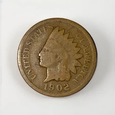 1902 - Indian Head Cent - G/VG - (One Coin)