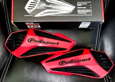 TRX 90,200,250X,250R,300EX,400EX,400X,450R,450ER,700XX RED / BLACK HANDGUARDS