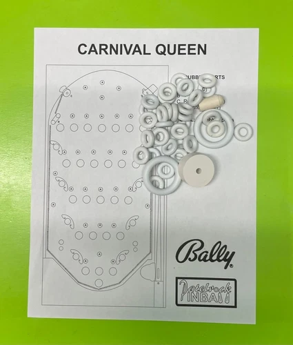 Bally Carnival Queen Pinball / Bingo Machine Rubber Ring Kit