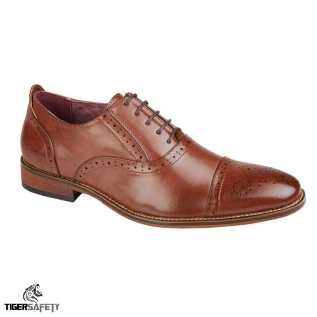 Goor M516B Mens Brown Quality Leather Formal 5 Eye Capped Oxford Brogue Shoes Goor M516B Mens Brown Quality Leather Formal 5 Eye Capped Oxford Brogue Shoes