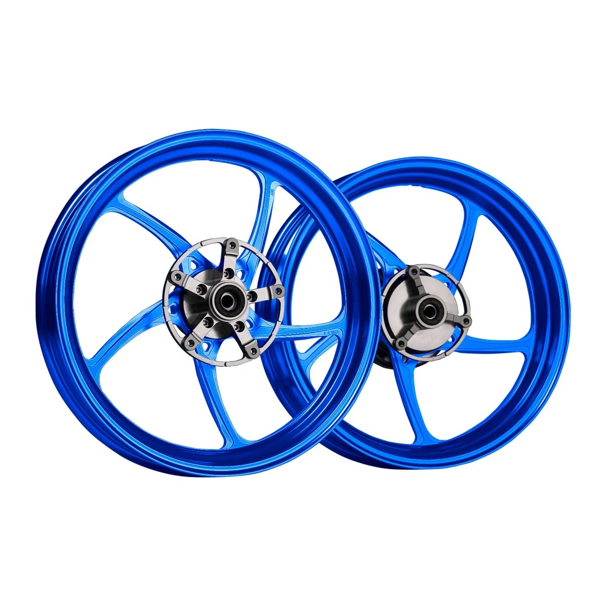 MOS Forged Aluminum Alloy Rims Wheels for Kawasaki Z400 Ninja 400 2018-2023 Blue eBay