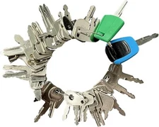 36 Heavy Equipment Construction Ignition Key Set CAT Bobcat Case Volvo JCB Kubot