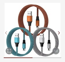 3 Pack 3FT iPhone Charger, Apple MFi Certified iPhone Charger Fast Charging U...