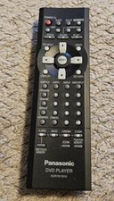 Panasonic EUR7617010 DVD Player Remote Control Tested Working Black
