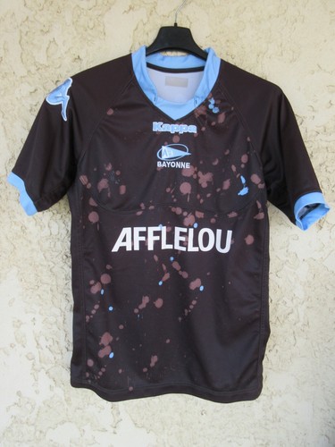 MAILLOT RUGBY AVIRON BAYONNAIS BAYONNE KAPPA shirt Afflelou rare M /L EUR 49,90 - FR