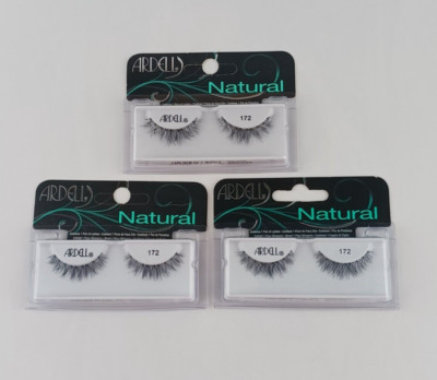3 PACK ARDELL EYELASHES NATURAL 172 BLACK