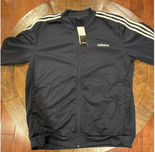 adidas Men's Navy Essentials 3-Stripes Track Suit Jacket XL New