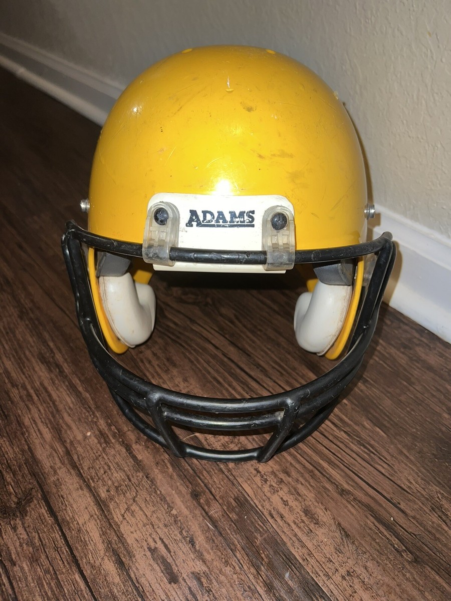 Youth Adams Football Helmet Y-4 Medium Youth Yellow Full Face Mask Youth Adams Football Helmet Y-4 Medium Youth Yellow Full Face Mask
