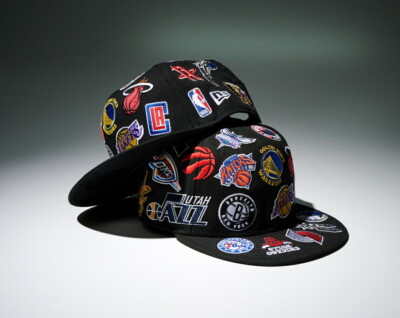 NEW ERA x NBA ALL OVER LOGO 9FIFTY キャップ New Era NBA ALL OVER LOGO 9FIFTY Cap Black Japan limited