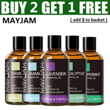 MAYJAM 100ml Essential Oils 100% Pure Natural Therapeutic Grade Oil Aromatherapy