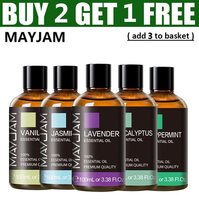 MAYJAM 100ml Essential Oils 100% Pure Natural Therapeutic Grade Oil Aromatherapy