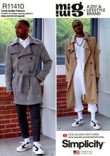Simplicity R11410 Double-Breasted Trench Coat, Jacket Sz 34-42 PATTERN S9389