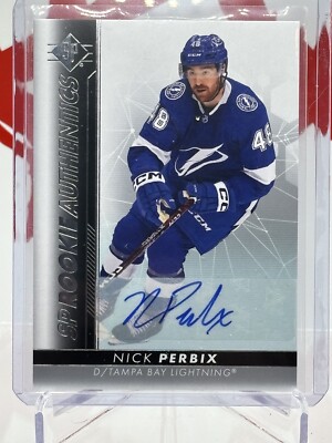 Nick Perbix #129 SP Rookie Authentics 2022-23 Auto Tampa Bay Lightning