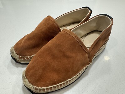 rag & bone Women s Espadrille Runner Macadamia Suede Sneakers Size 8.5 MSRP $295