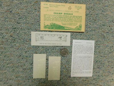 Champ decals HO HC-88 MKT Missouri Kansas Texas open hopper     M24