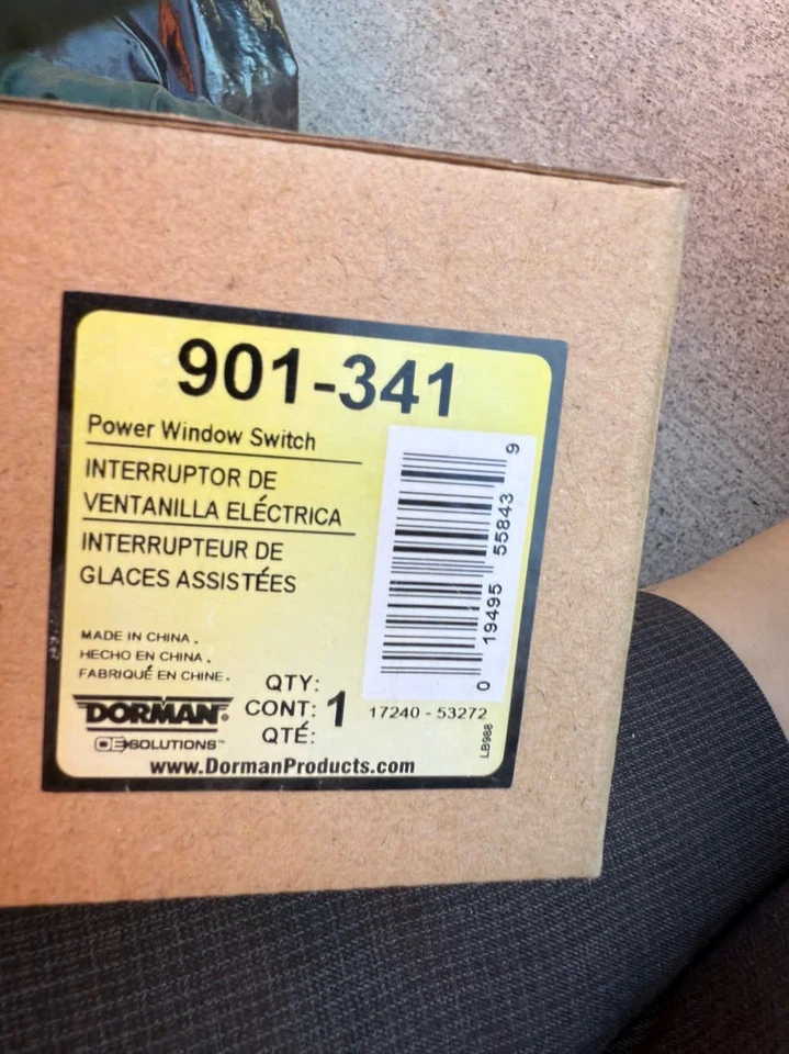 Interruptores de ventana eléctrica Dorman 901-341 lado izquierdo conductor delantero para Chevy mano GMC Foto 2 de 2