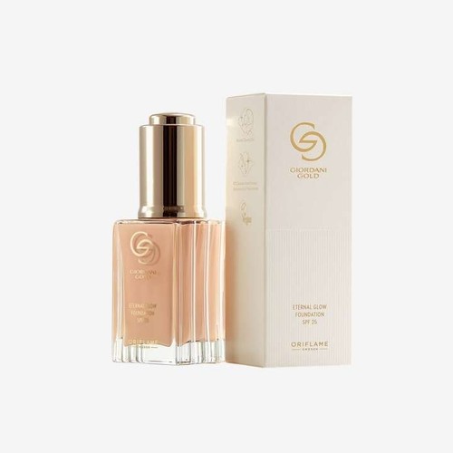Oriflame Giordani Gold Eternal Glow Foundation SPF 25 Porcelain Warm - Vegan - Picture 10 of 11