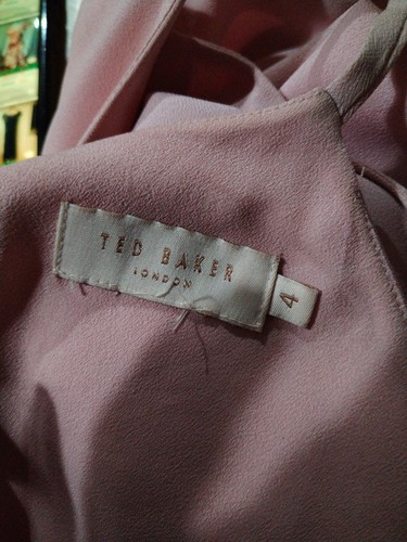 Abito TED BAKER rosa maxi spalle fredde tg 14 festa lungo ballo 4 matrimonio - Foto 15 di 17