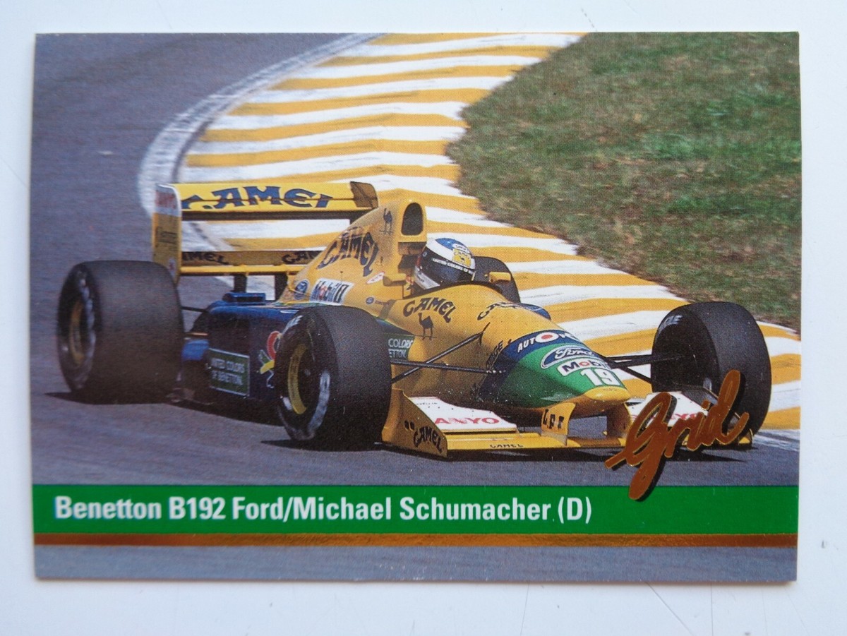 F1 GRAND PRIX 1992 3枚組 1992 Grid Formula 1 One Rookie RC Card # 18 Michael Schumacher