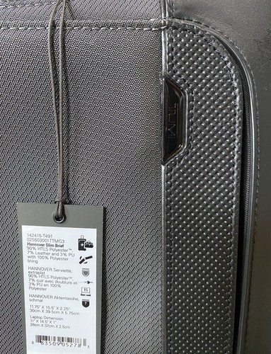TUMI Arrive Hannover Slim Brief Bag 142415-T491 Titanium Grey - Picture 5 of 9