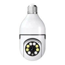 1-5X Lot 1080P E27 Light Bulb Security Camera Wireless WiFi 360° IR Night Smart