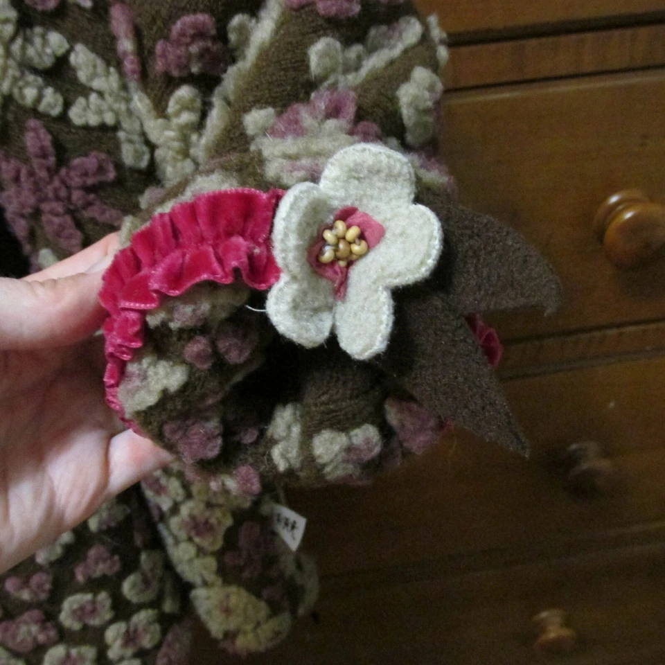 CORKY & COMPANY Niñas 3T Marrón y Morado Floral Patrón Columpio Abrigo de Invierno 5382 Foto 3 de 4