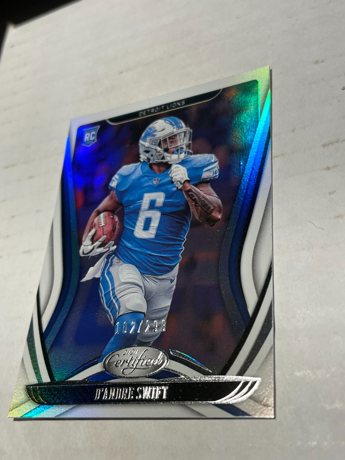 D'Andre Swift 2020 Panini Certified Mirror Rookie RC 102/299 Detroit Lions