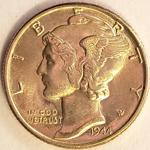 1944 MERCURY SILVER DIME UNC #MC_601