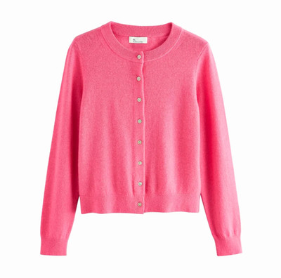 Next REGULAR FIT -Cashmere Pullover Luxury Knit Pink Neu Kaschmir Sweater Gr. L