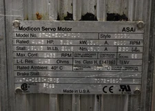Modicon S74D-E00-F010, PN: M474-DES0-0P-0E, Servo Motor - USED