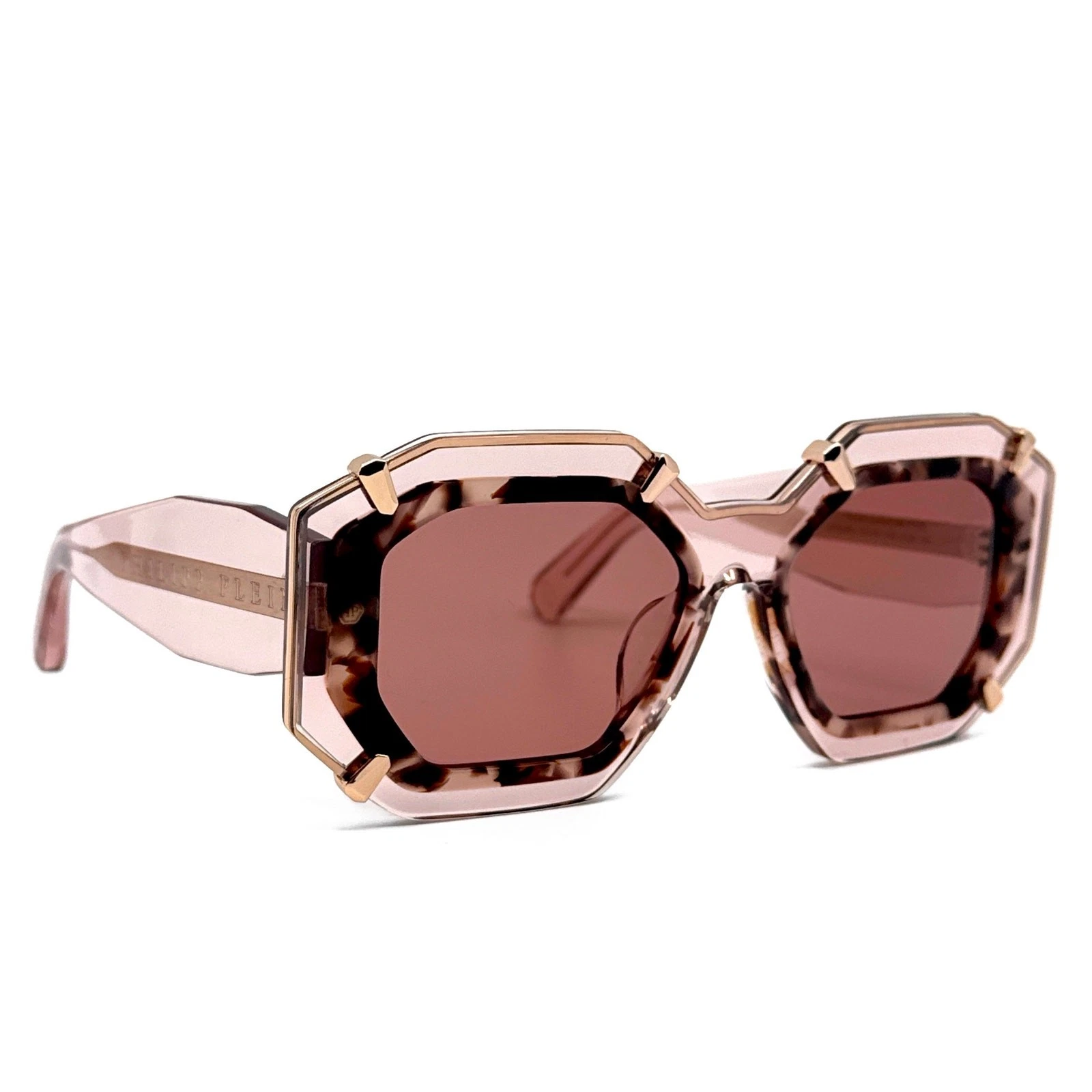 Neuf ! Lunettes de soleil PHILIPP PLEIN Plein Supreme Star SPP098V Col.0D48, authentiques