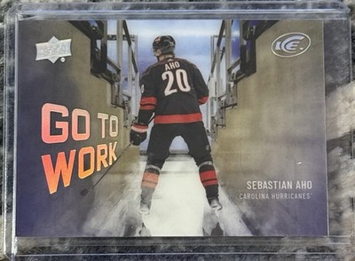 2024-25 UD Ice Hockey Go To Work Sebastian Aho Carolina Hurricanes