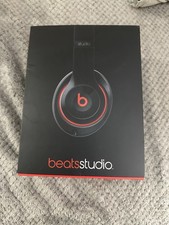 Beats Studio Wired Empty Headphone Box Only Black Red Logo