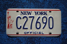 New York State STATUE OF LIBERTY License Plate OFFICIAL
