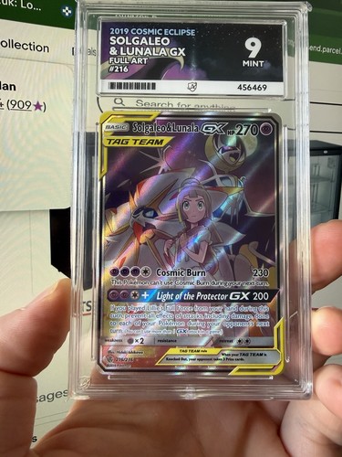 Solgaleo & Lunala-GX graded ACE 9 for sale on eBay