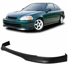 Front Bumper Lip Spoiler For 96-98 Honda Civic 2dr 3dr 4dr Black Pu Type-r