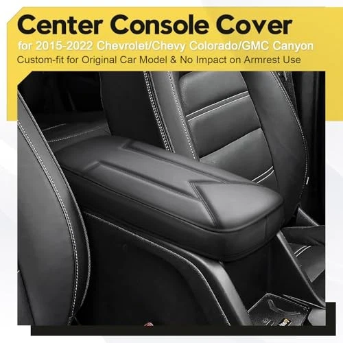 Center Console Armrest Cover for Chevrolet Colorado/GMC Canyon 2015-2022, Black - Изображение 2 из 4
