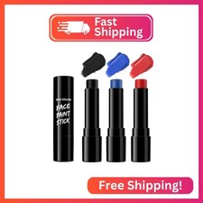 BADCOLOR 3PCS Red Black Royal Blue Face Body Paint Stick Makeup for Skull Vampir