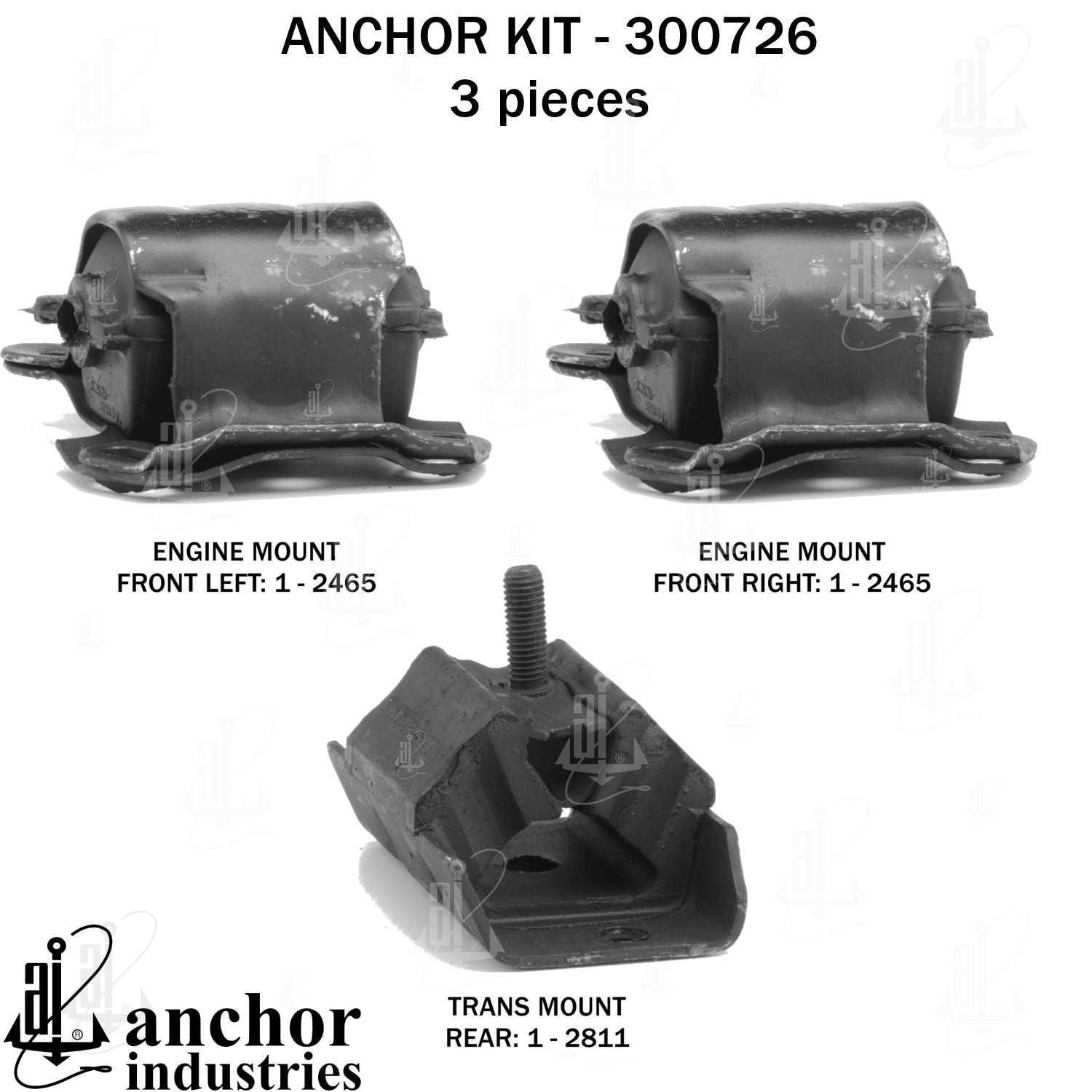 ANCHOR 300726 Engine Mount Kit
