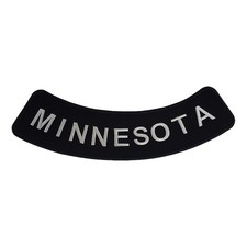 MINNESOTA Rocker Patch - 11" x 2.75" Large Black & Silver Biker Vest Jacket DIY