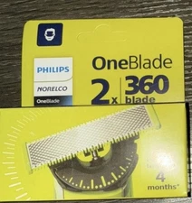 NEW Philips OneBlade 360 Replacement Blade x2 - QP420/80 Sealed