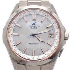 Casio Oceanus OCW-S100G-7AJF Titanium Solar Radio Men's Watch Silver From Japan