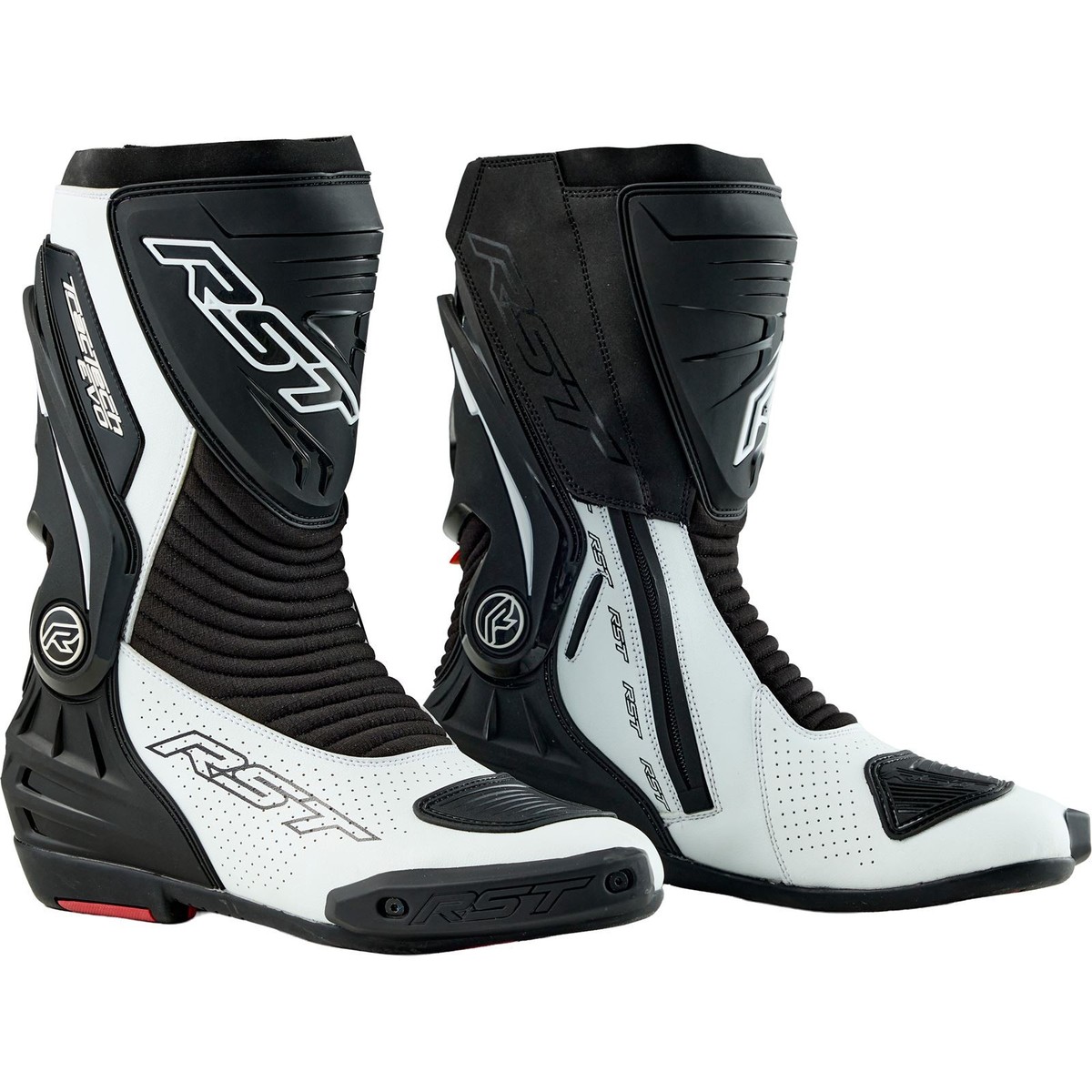 RST Moto Tractech EVO D3O Boots - Black/White - US Size 6.5