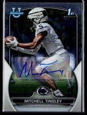 2022 Bowman University Chrome #72 Mitchell Tinsley Prospect Autographs