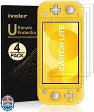 ivoler 4-Pack Screen Protector Tempered Glass for Nintendo Switch